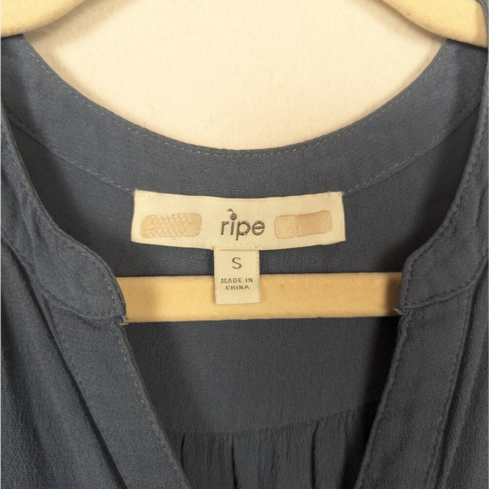 Ripe Blue April Nursing Maternity Sleeveless Button Down V-Neck Top Size S - Picture 5 of 7